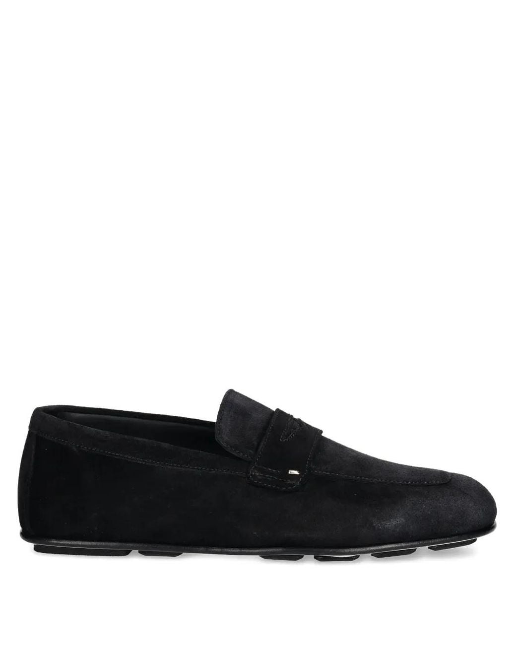 Giuseppe Zanotti Black Cristophe Suede Loafers for men