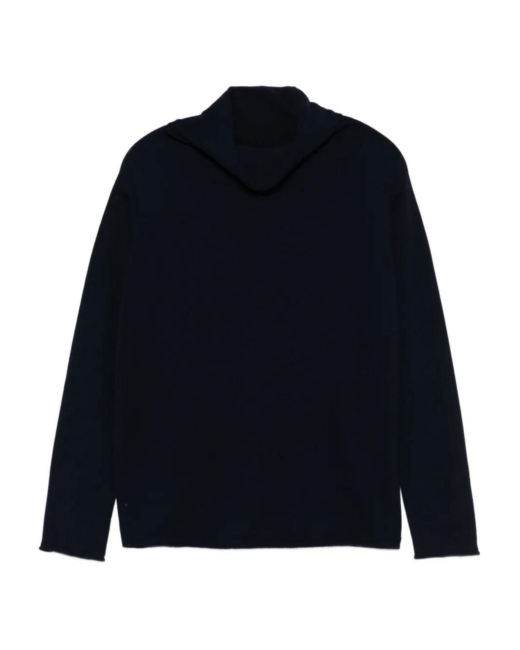Le Tricot Perugia Blue Turtleneck Sweater