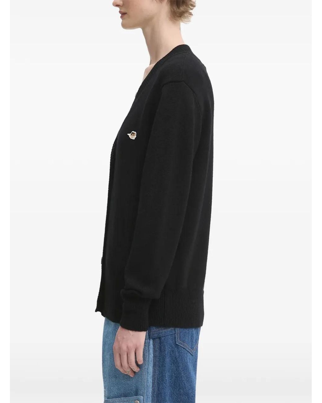 Fiorucci Black Angels-Patch Button-Fastening Cardigan