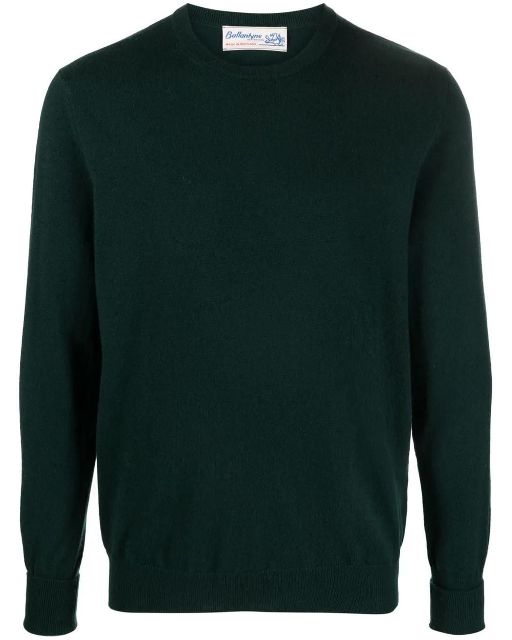 Ballantyne Green Crew-Neck Cashmere Jumper for men