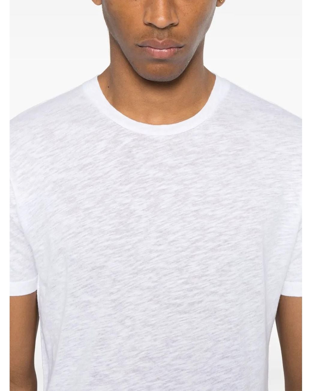 Sunspel White Slub T-Shirt for men