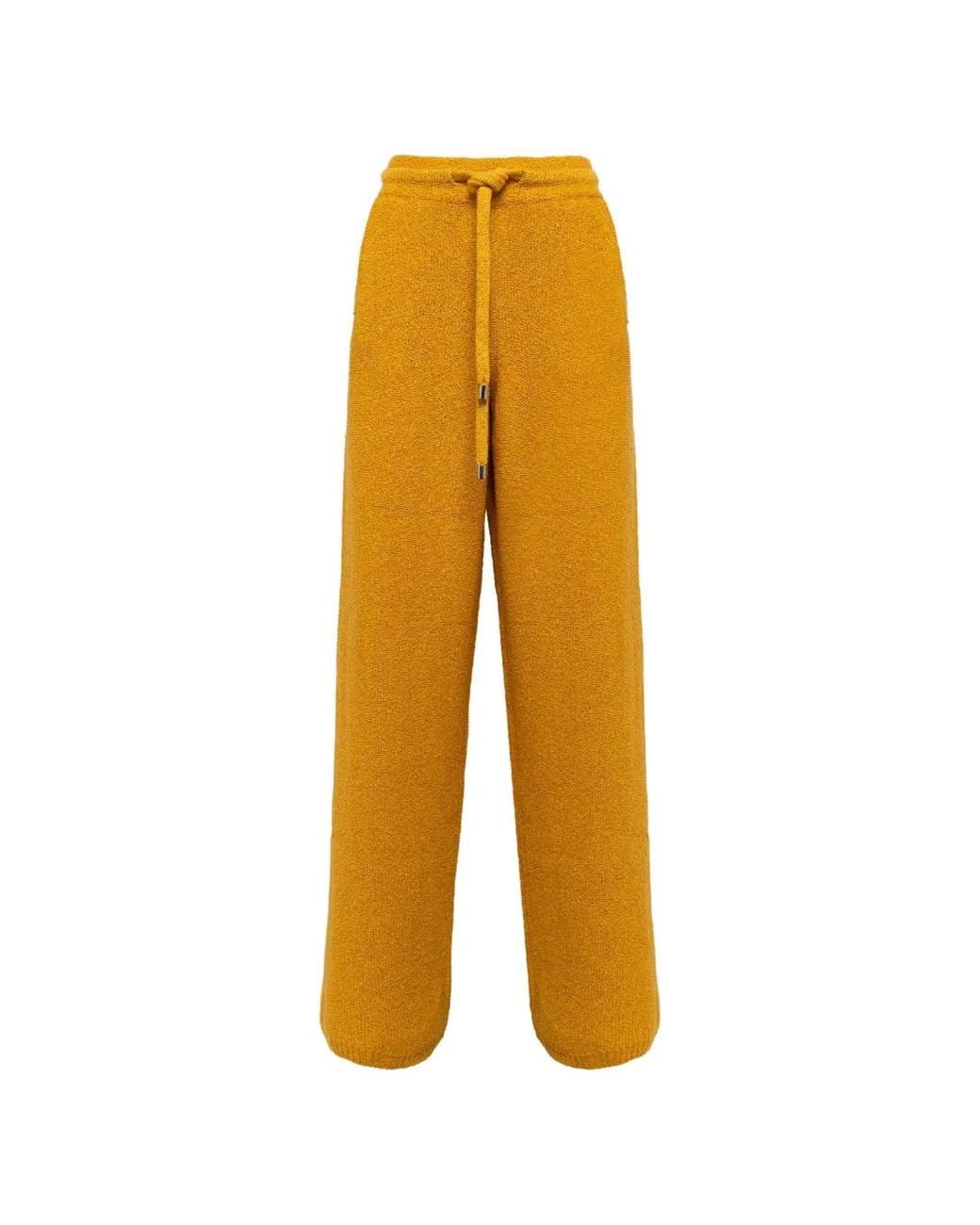 Laneus Yellow Knitted Track Pants