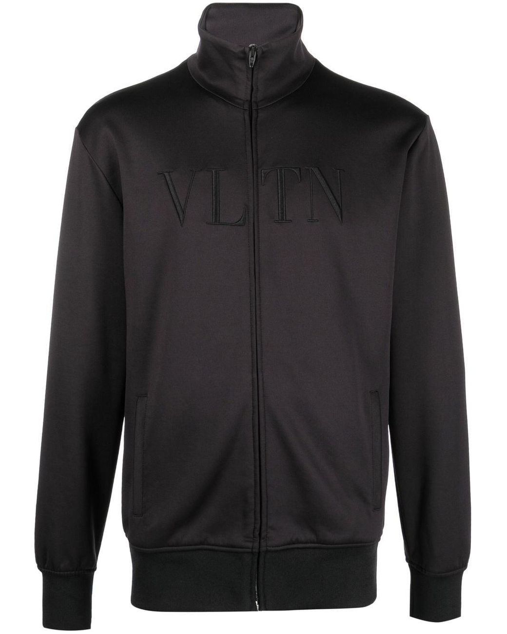 Valentino Cotton Vltn Tracksuit Jacket in Black for Men | Lyst
