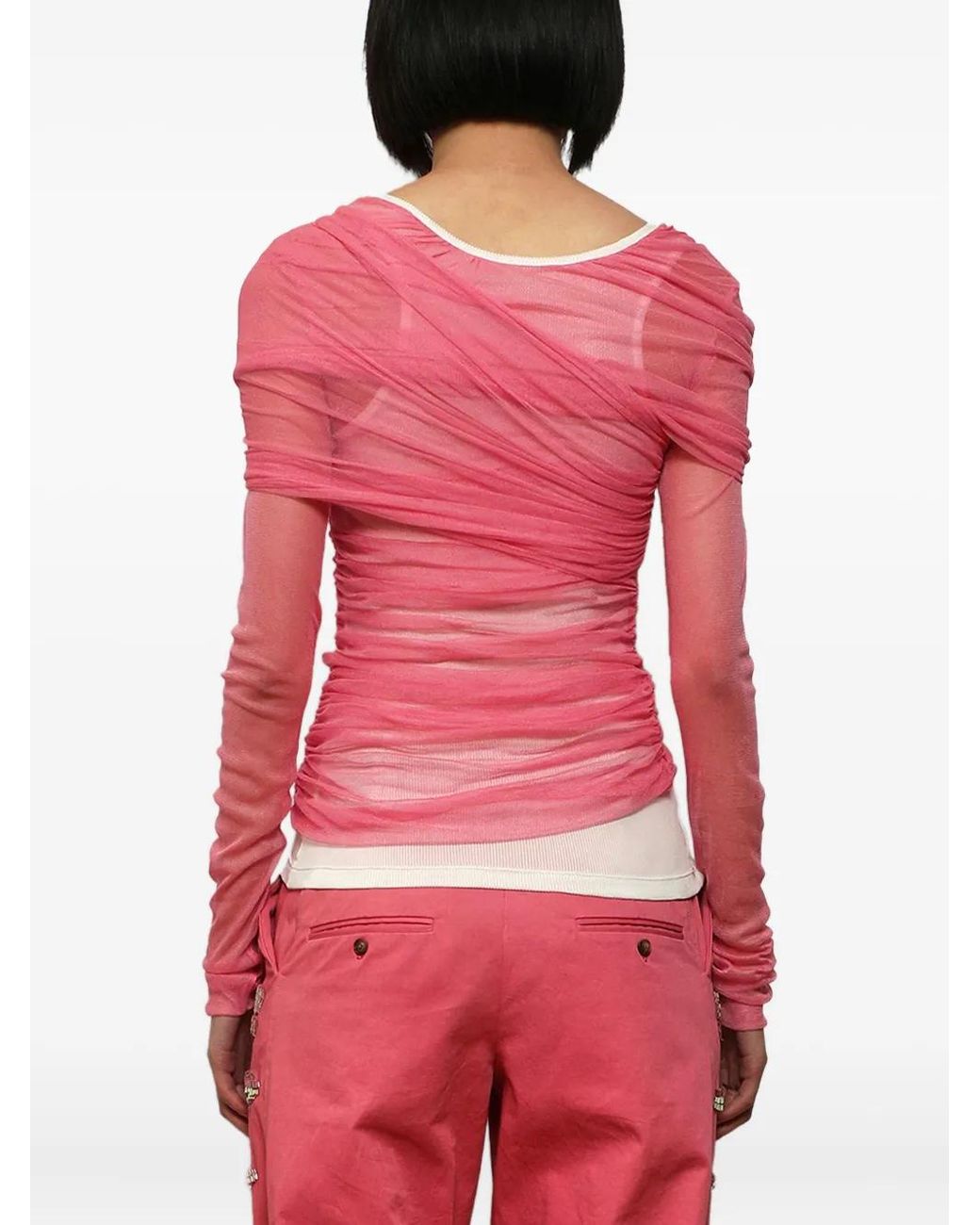 Christopher Esber Layered Tulle Top