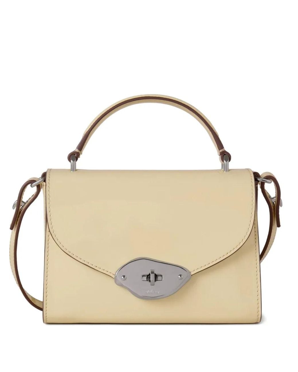 Mulberry Metallic Small Lana Patent-Leather Tote Bag
