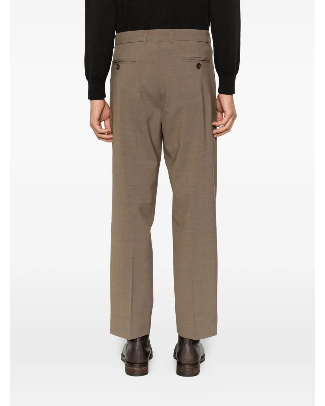 Amaranto Gray Tailored Trousers for men