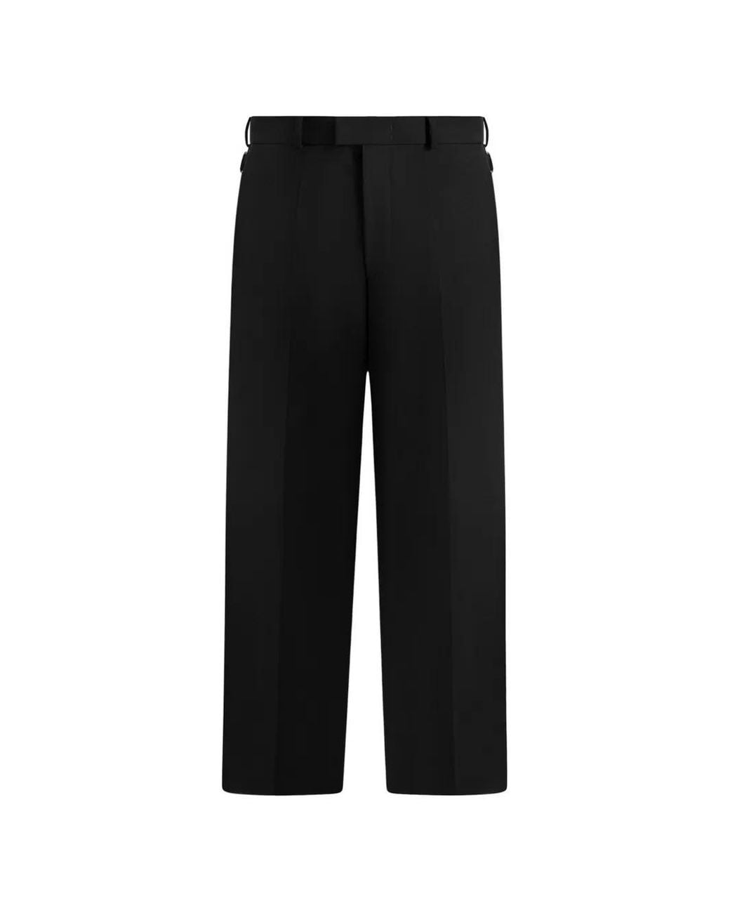 Manière De Voir Black Regular Fit Tailored Trousers for men