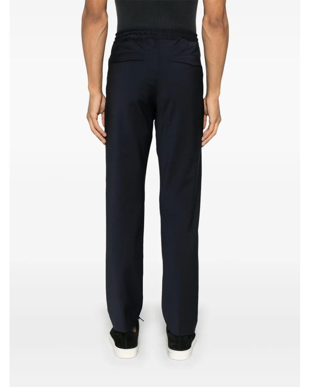 PT Torino Blue Tapered Trousers for men