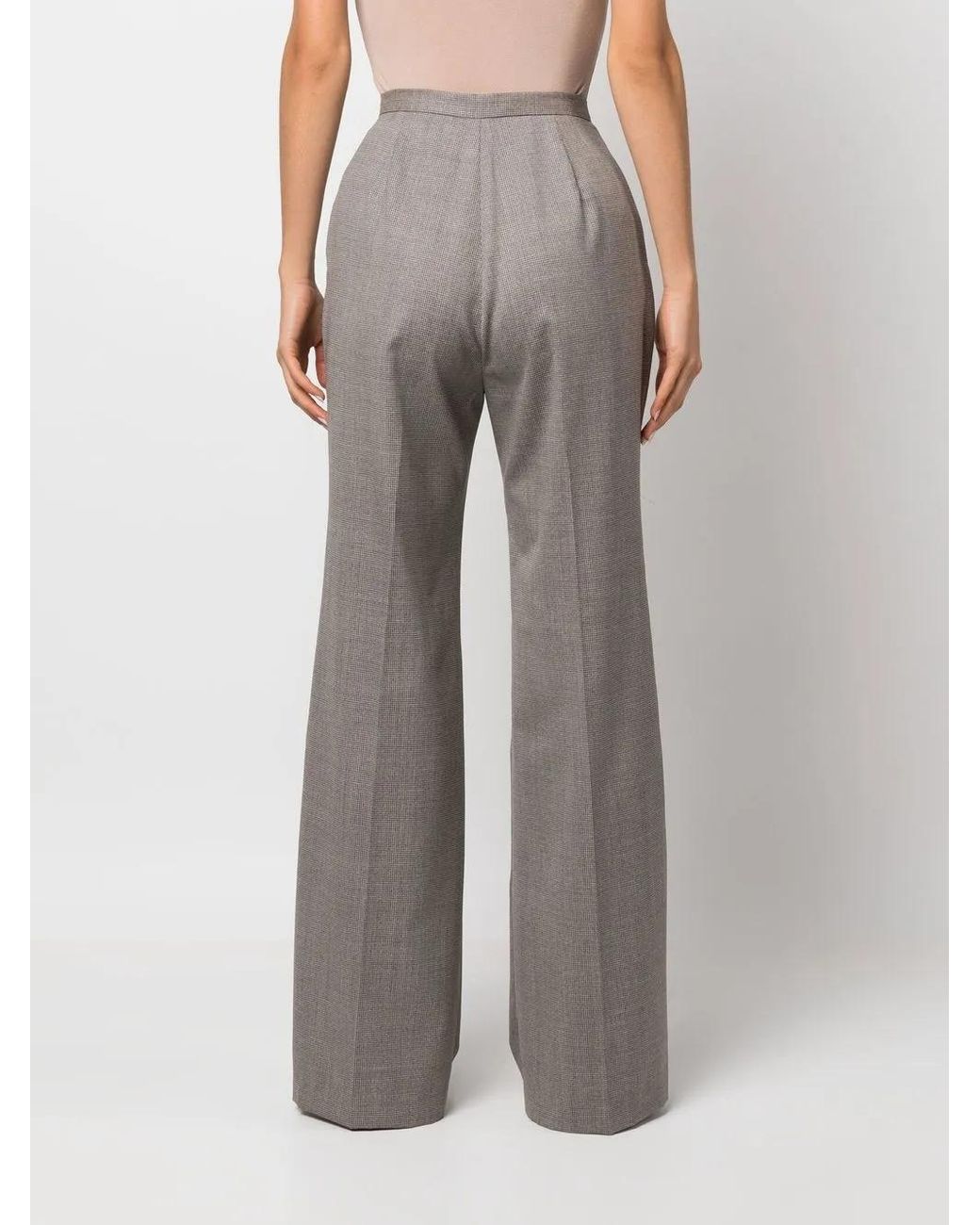 Fabiana Filippi Gray Flared Tailored Trousers