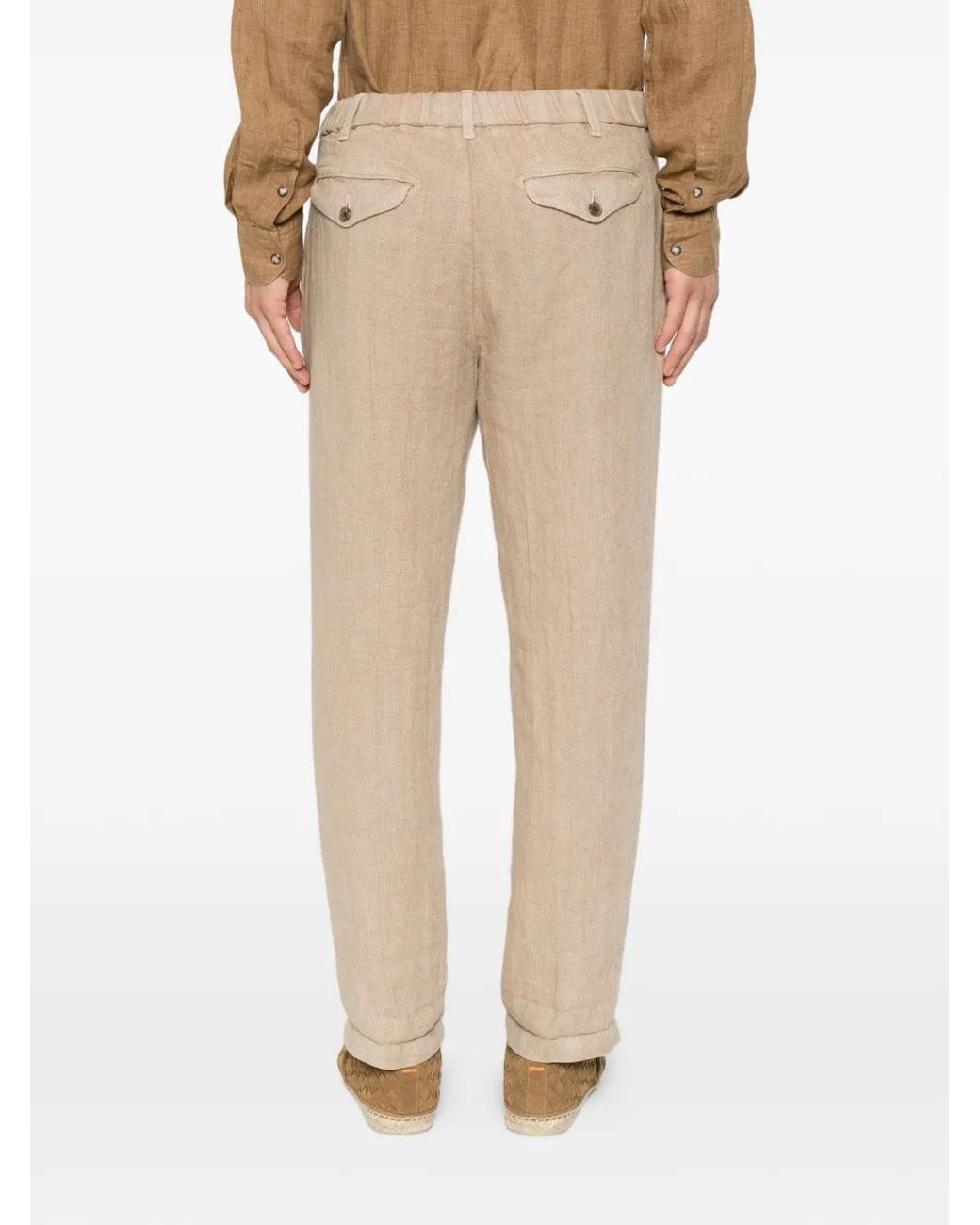 Myths Natural Pleated Trousers for men