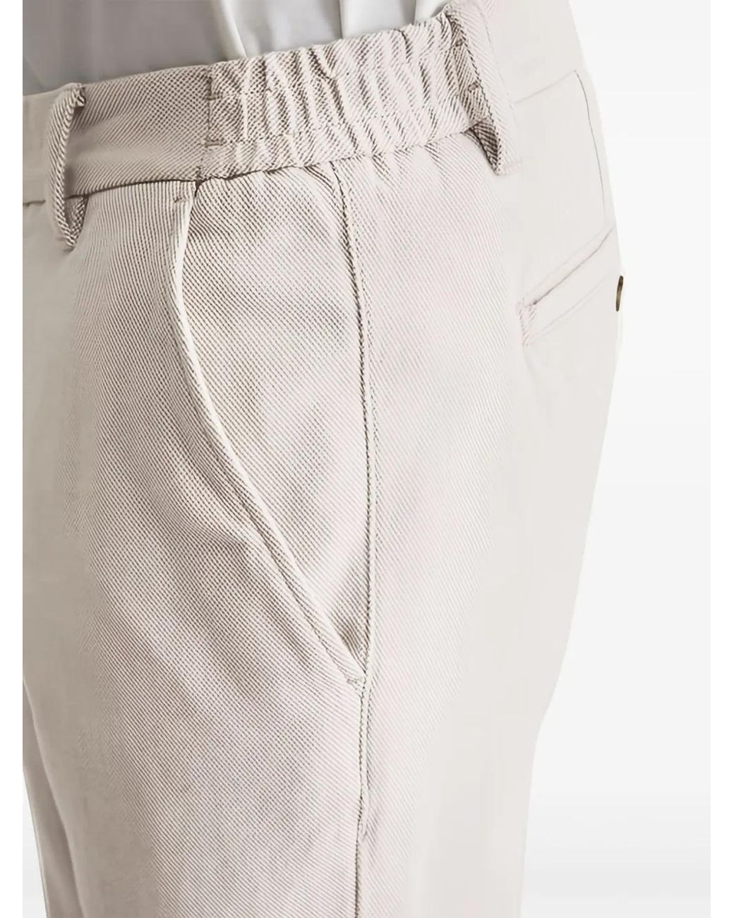 Marc O' Polo White Button-Fastening Chino Trousers for men