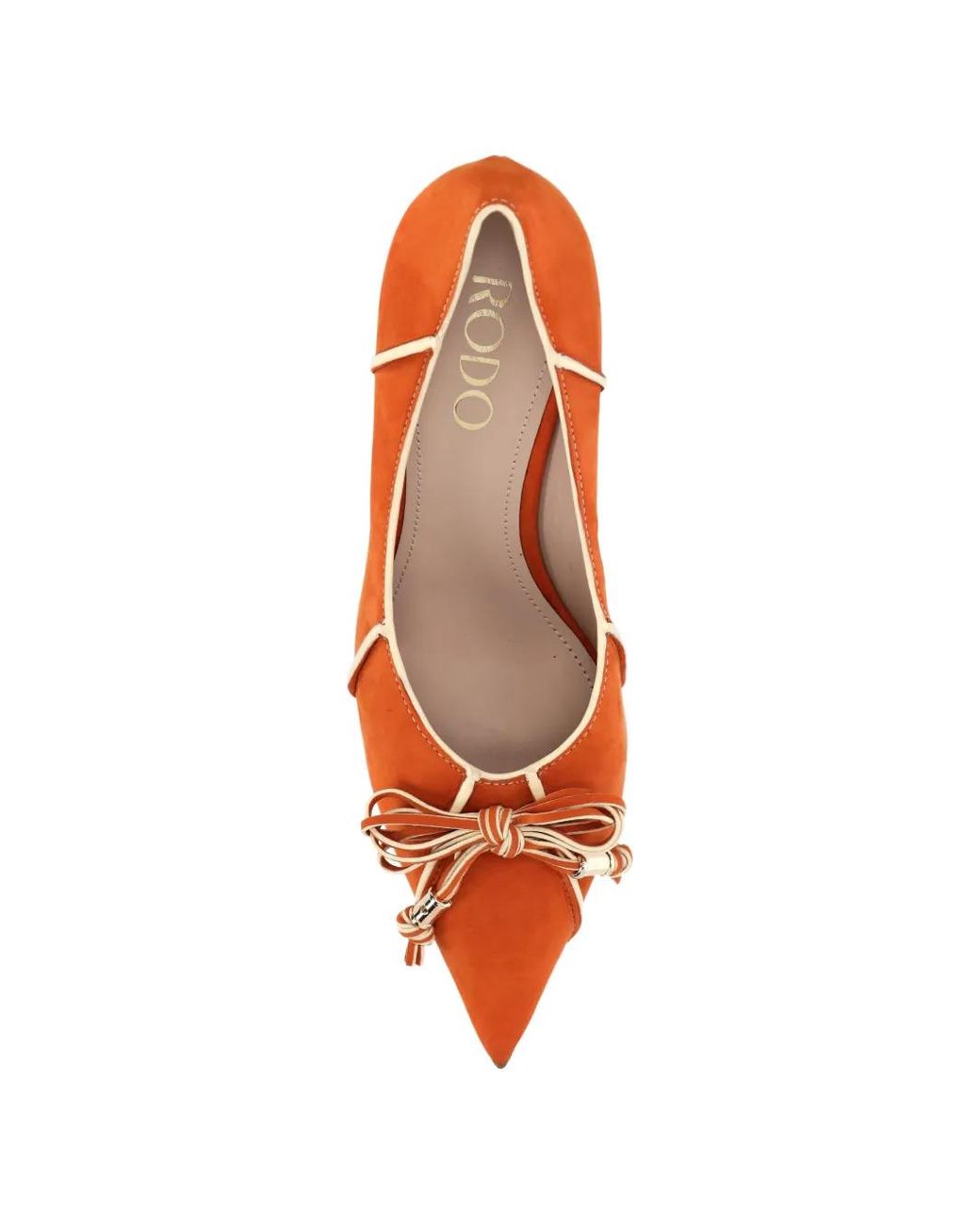 Rodo Red Bow-Detail Piped Pumps