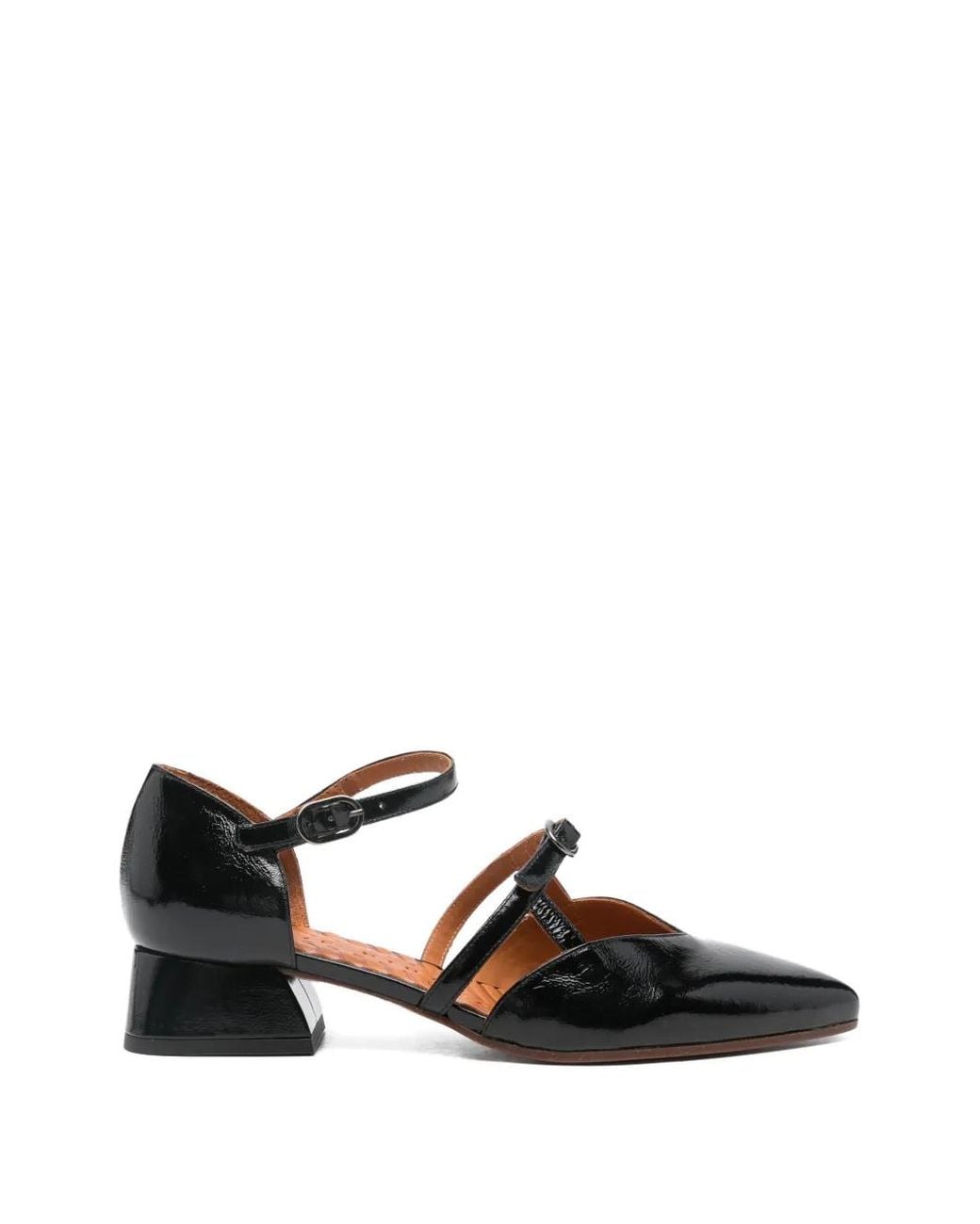 Chie Mihara White Heida Buckle-Strap Pumps