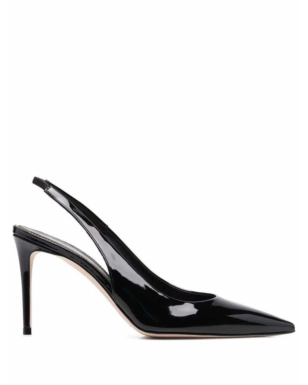 Scarosso Black X Brian Atwood Sutton Slingback Pumps