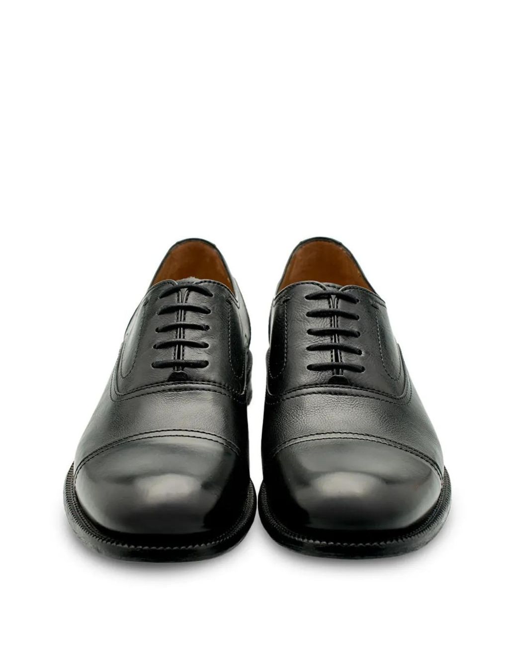 Lottusse Black Lutton Oxford Shoes for men