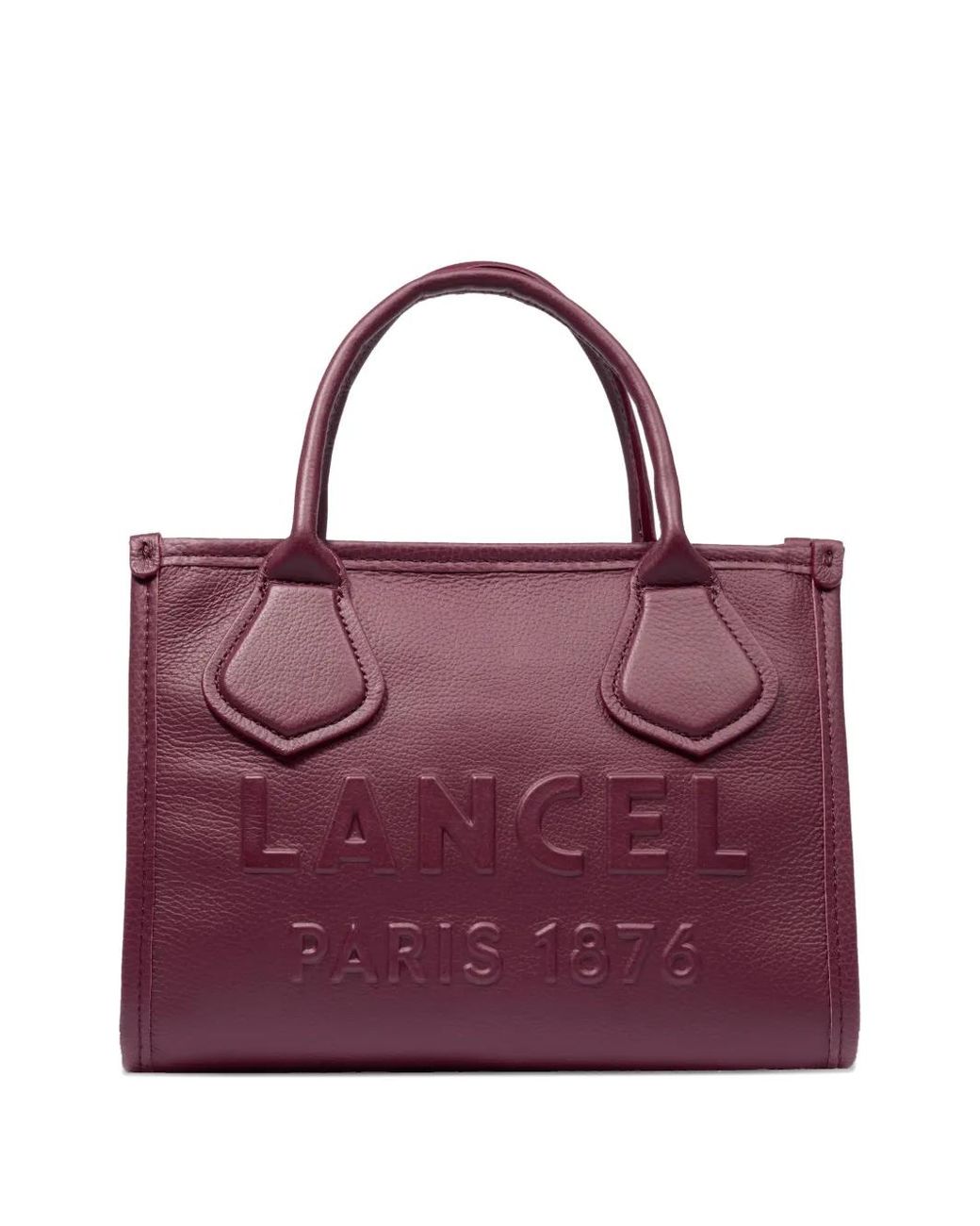 Lancel Purple Jour Logo Tote Bag