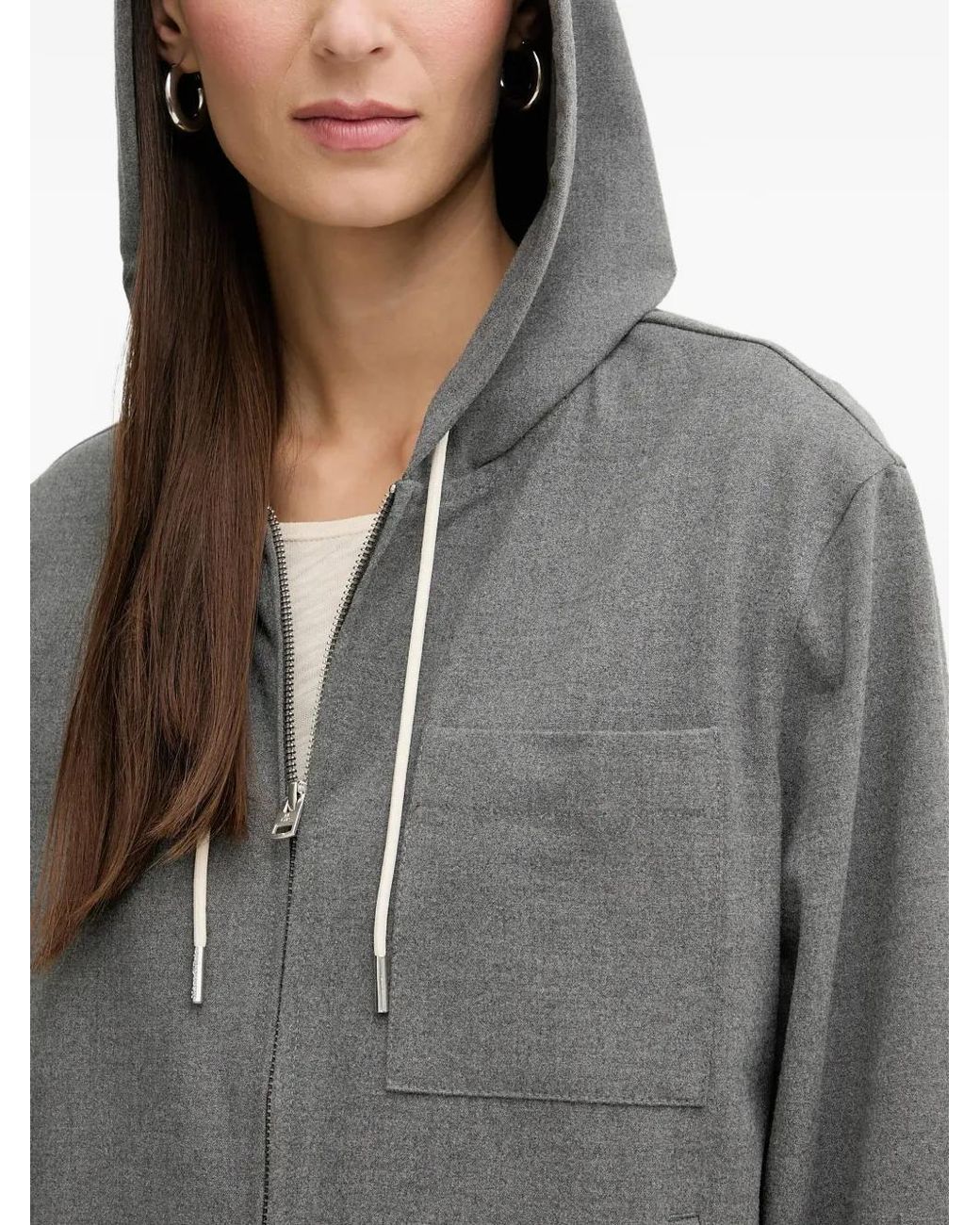 Chaqueta Con Cremallera Y Capucha Marc O' Polo de color Gray
