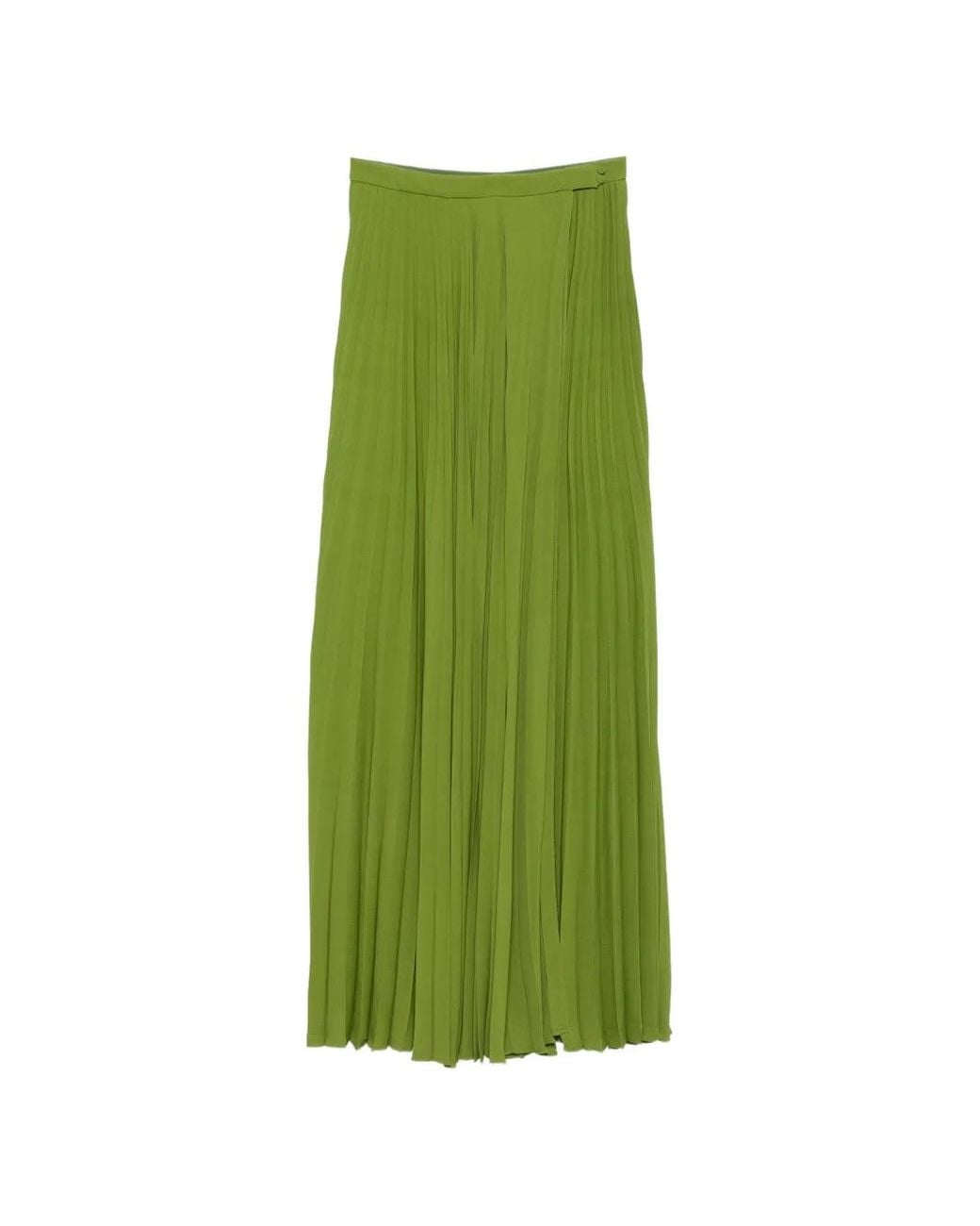 Tom Ford Green Pleated Maxi Skirt
