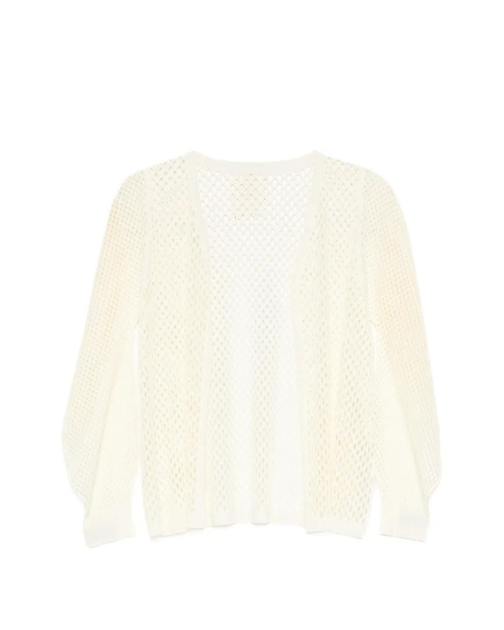 Pleats Please Issey Miyake Natural Cardigan A-Poc Basket
