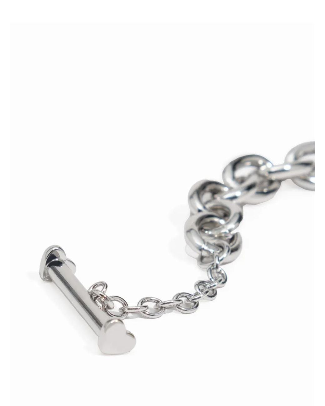 Bimba Y Lola White Heart Chain Necklace