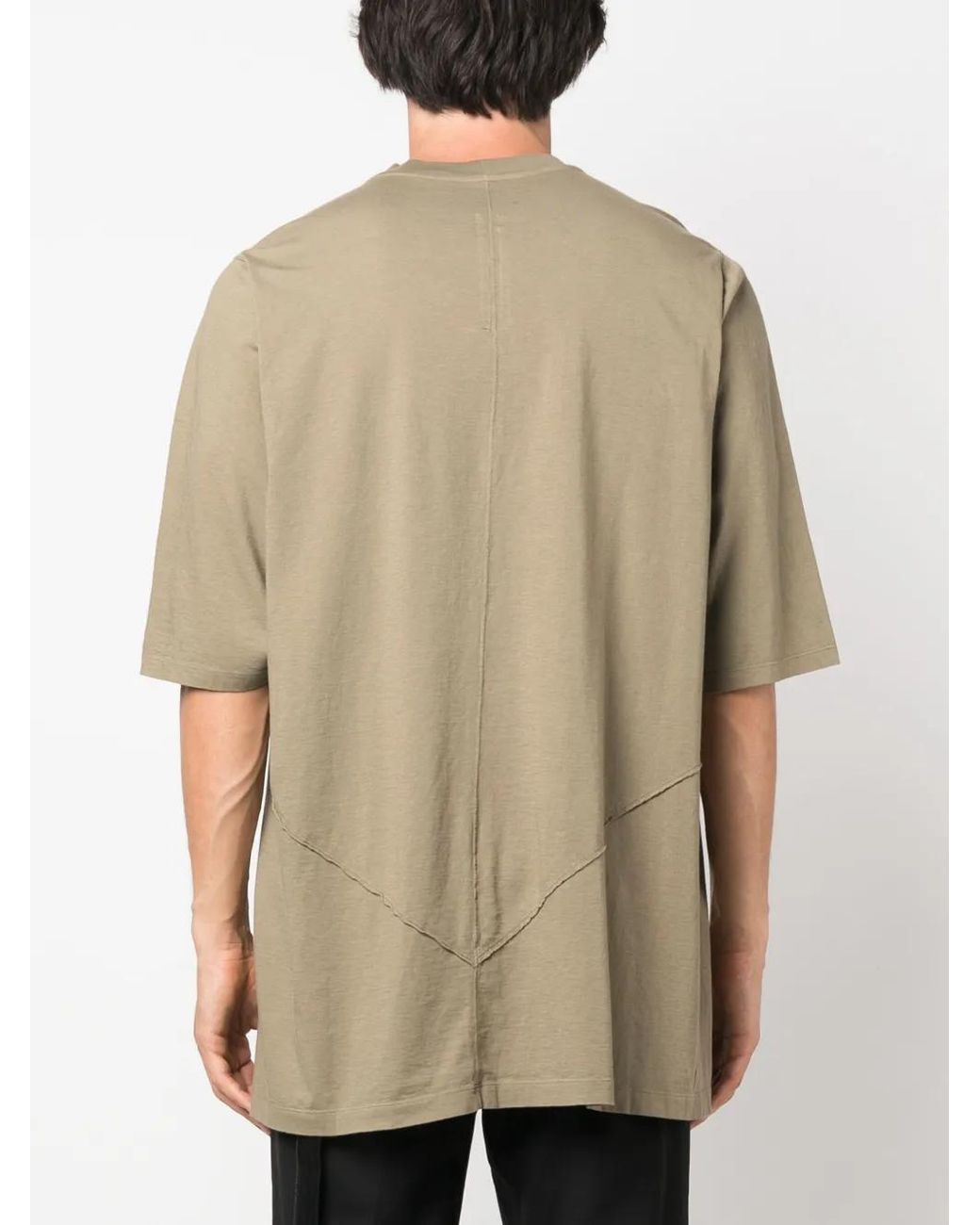 Rick Owens Natural Jumbo Short-Sleeved T-Shirt for men
