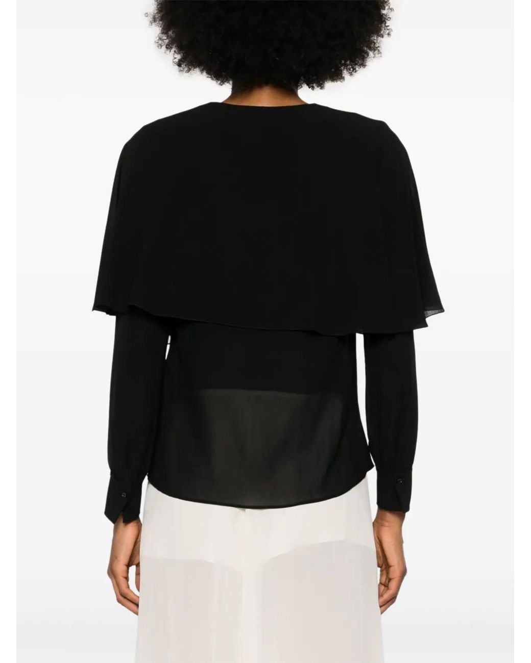 Chloé Black Silk Top