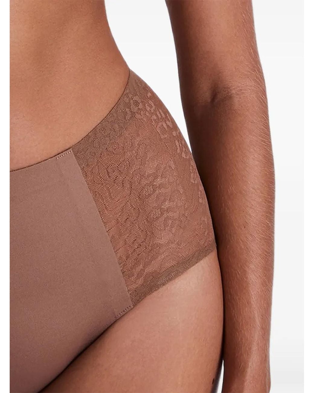 Aubade Natural Sculpt Lace-Panel Briefs