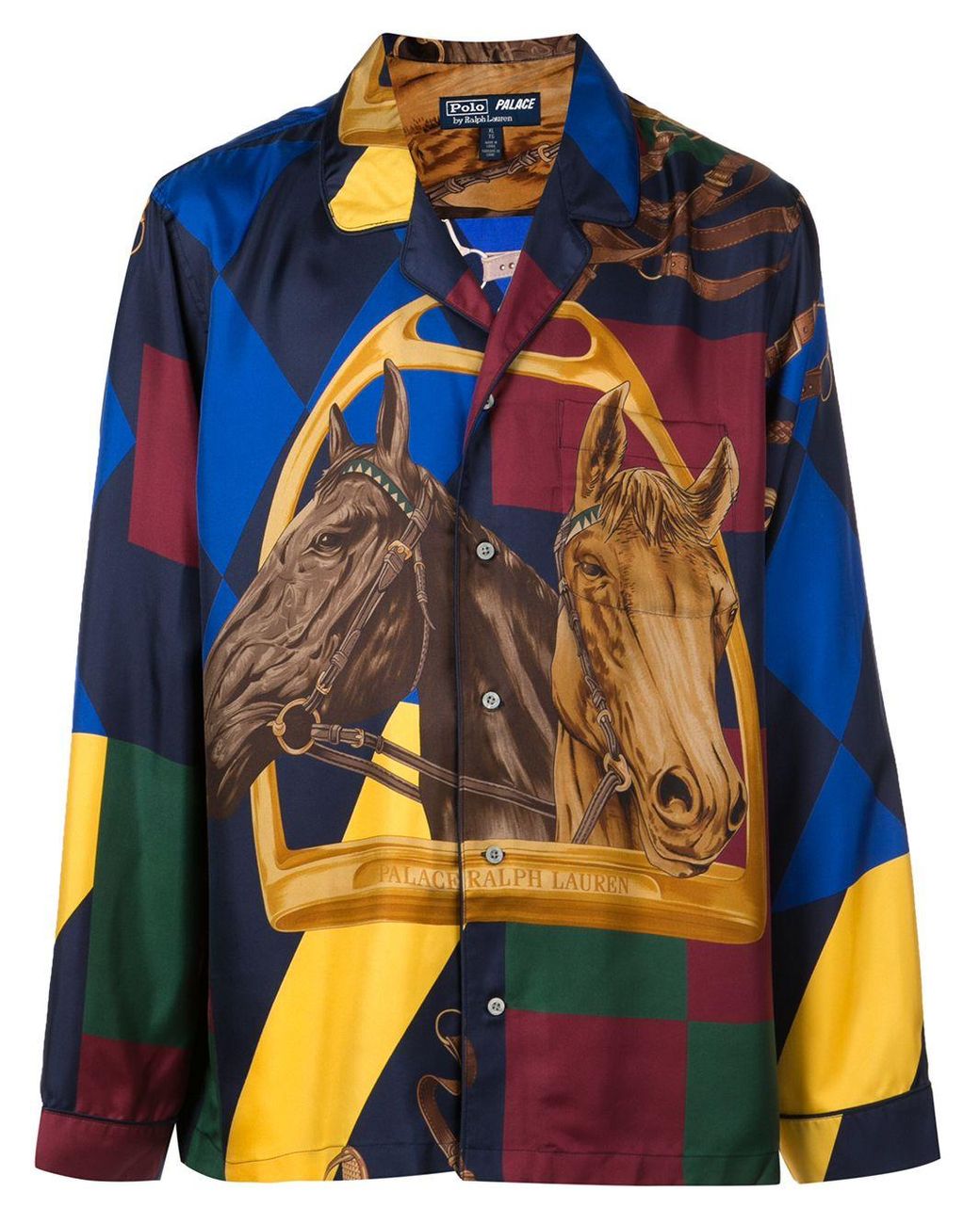 Palace X Polo Ralph Lauren Equestrian Print Shirt for Men | Lyst
