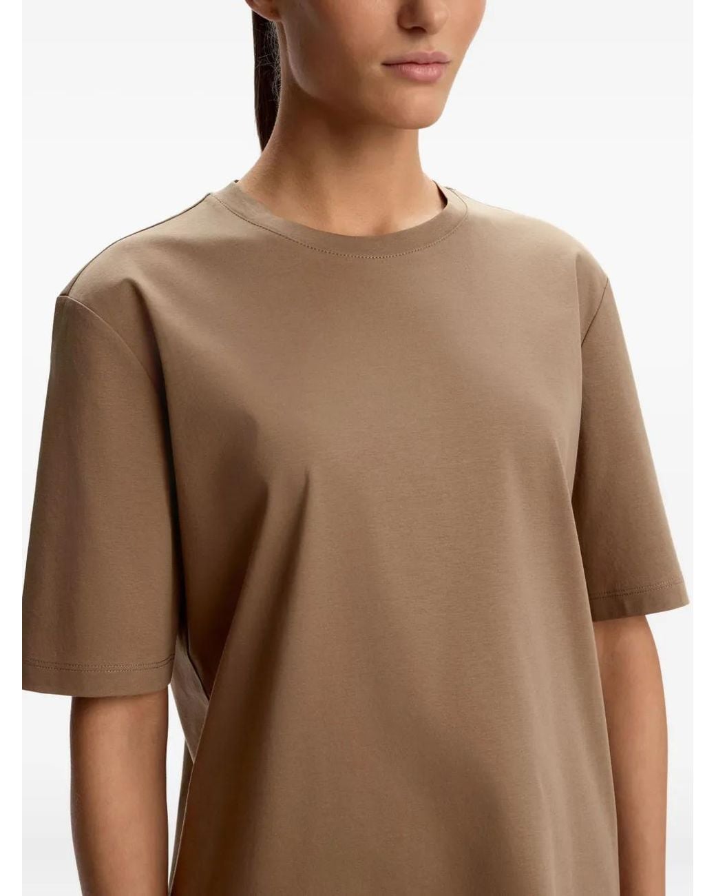 12 STOREEZ Brown Cotton T-Shirt
