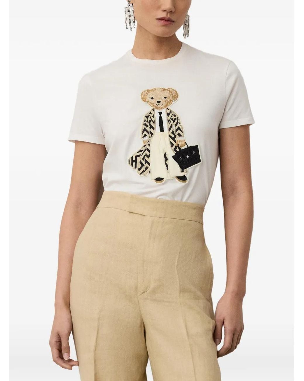 Ralph Lauren White Polo Bear T-Shirt