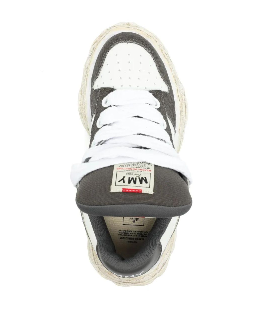 Maison Mihara Yasuhiro Metallic Wayne Og Sole Leather Sneakers