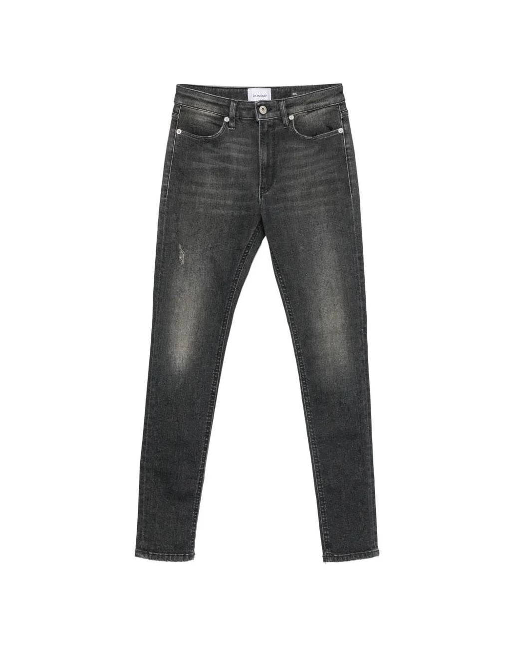 Dondup Gray Belt-Loops Jeans