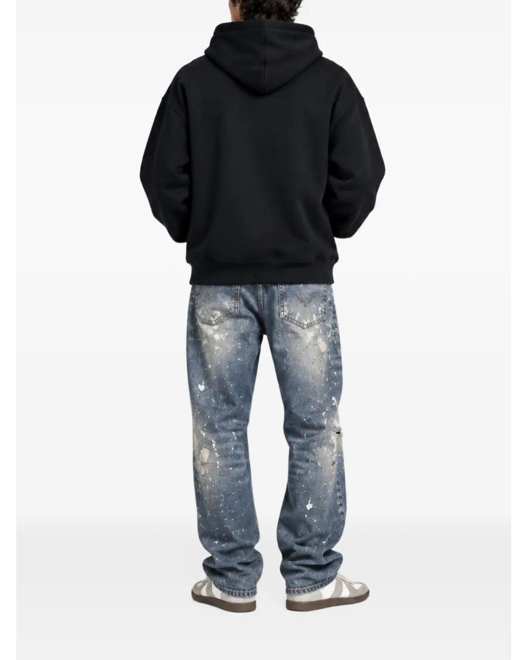 Melt Blue Dog-Print Hoodie for men