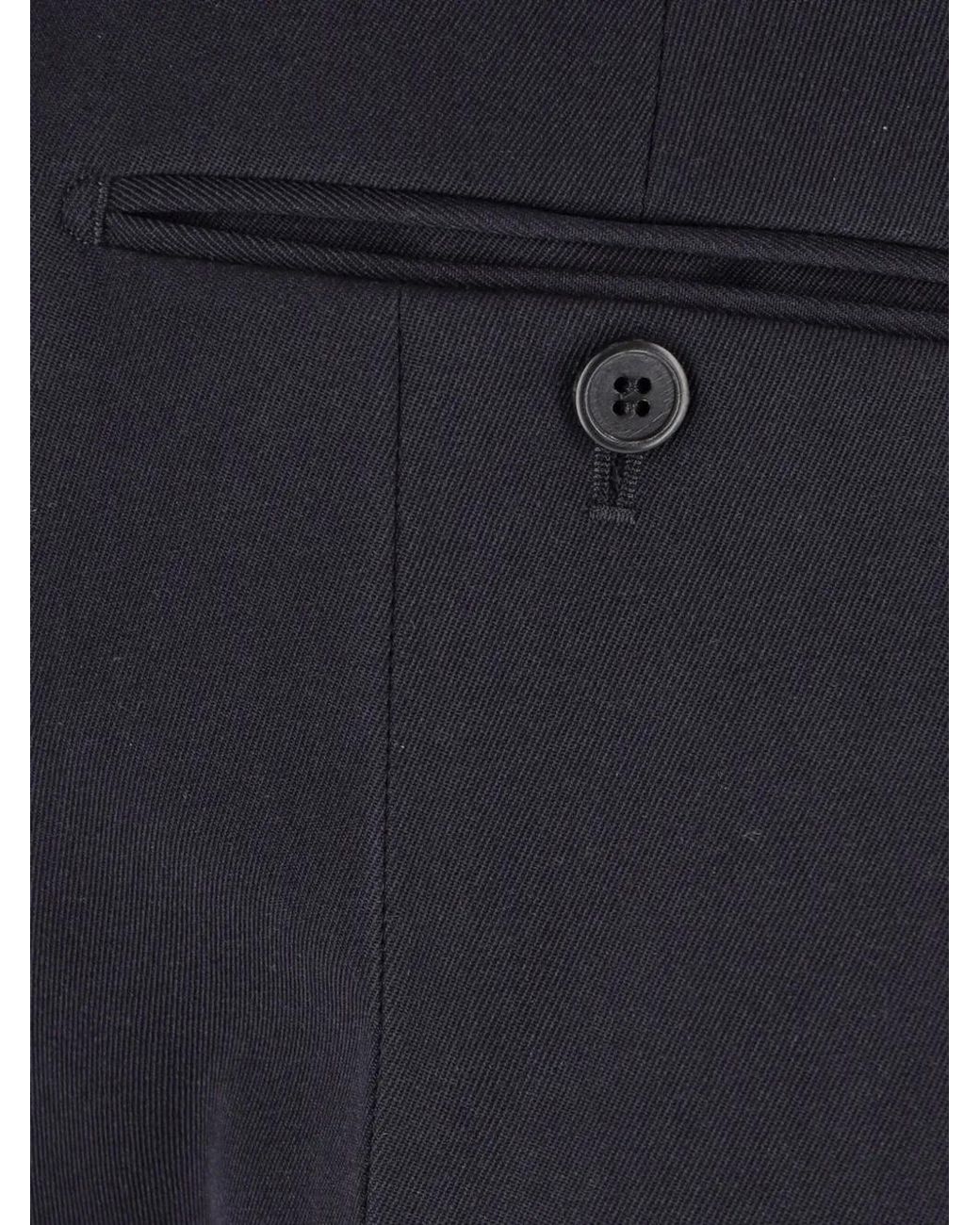 Prada Blue Pantalon En Laine for men