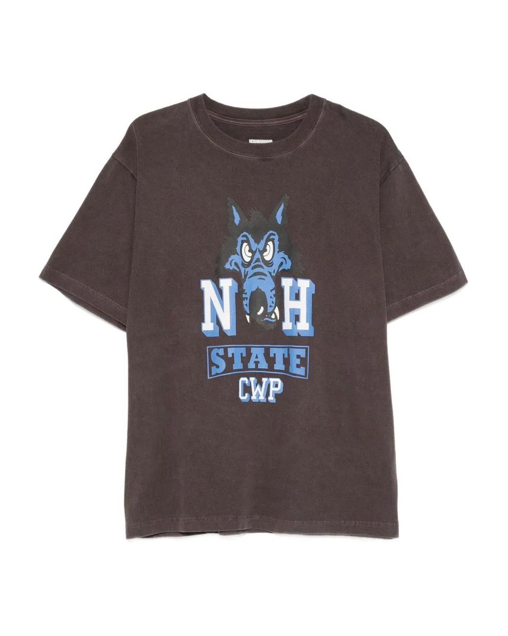 Neighborhood Brown Nh Wolf-Print T-Shirt for men
