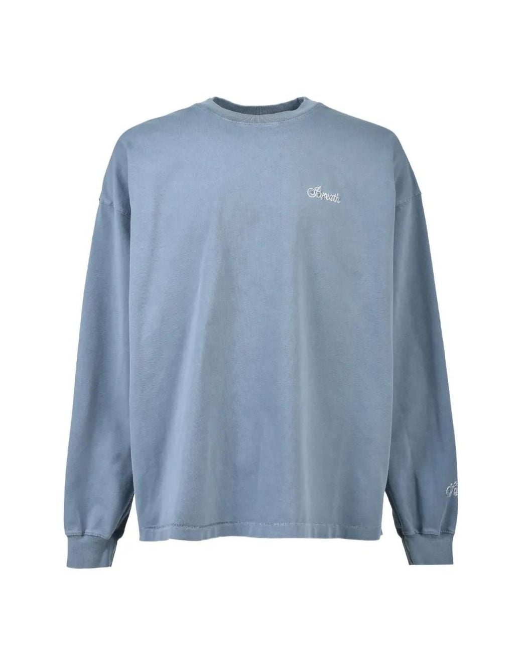 BREATH Blue Long-Sleeve T-Shirt for men