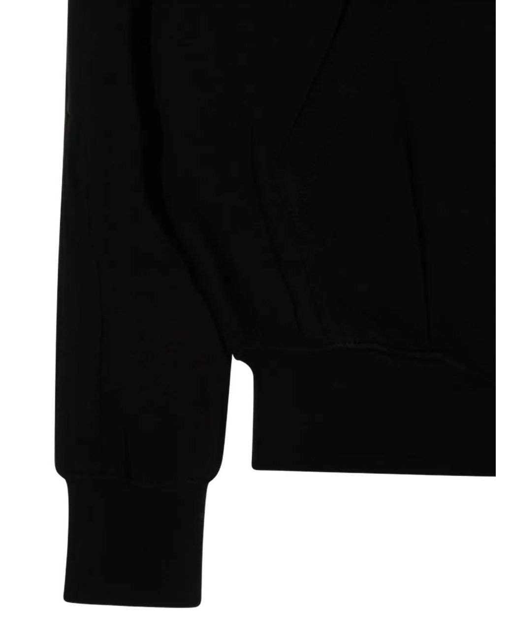 Thom Krom Black Zip-Up Hoodie for men