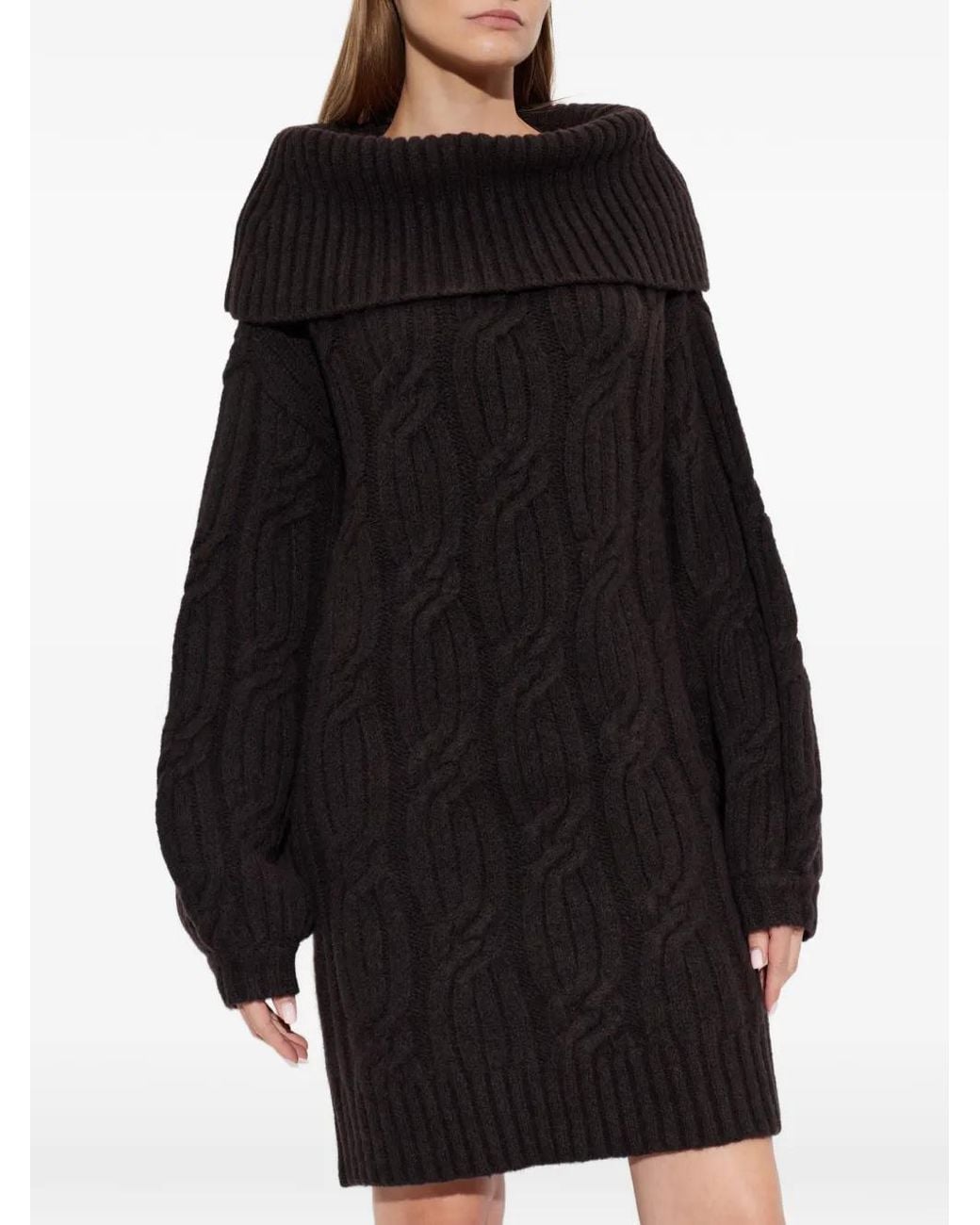 Gestuz Black Gzjosely Cable-Knit Mini Dress