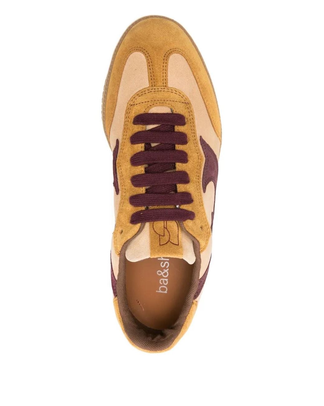 Ba&sh Brown Crew Suede Sneakers