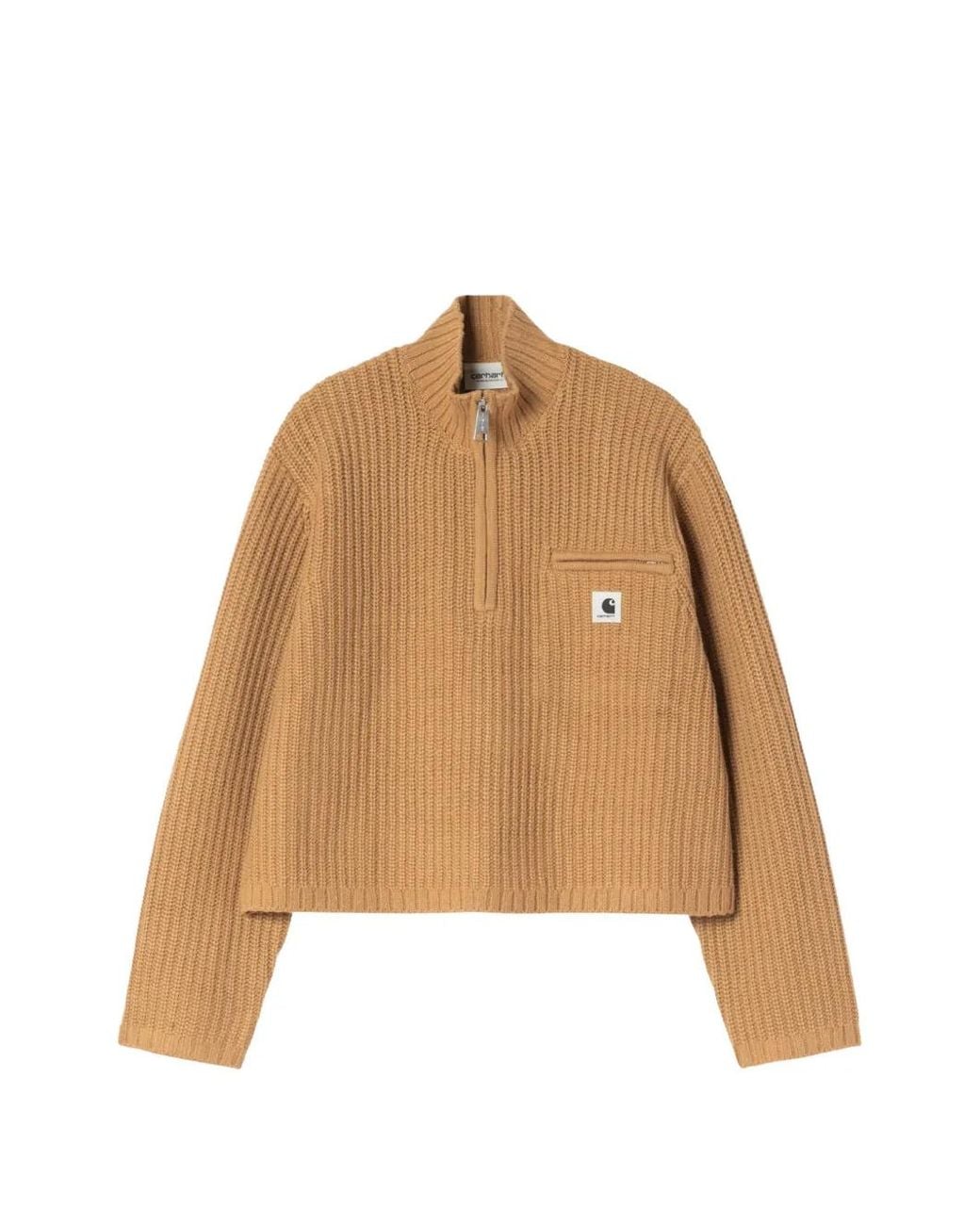 Carhartt Natural Detroit Half-Zip Sweater