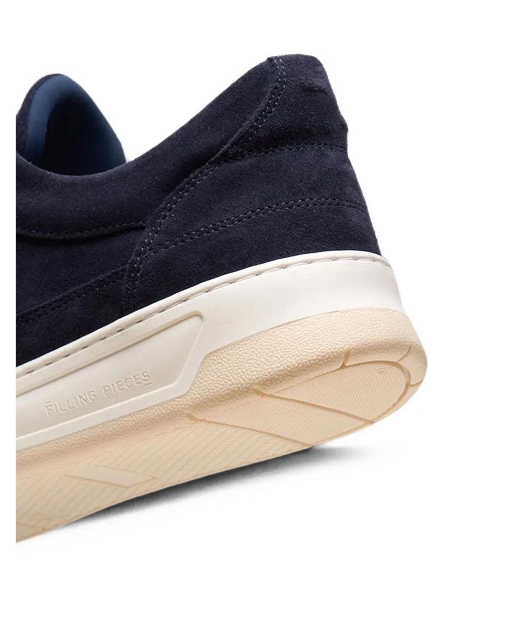 Filling Pieces Blue Low Vise Suede Sneakers for men