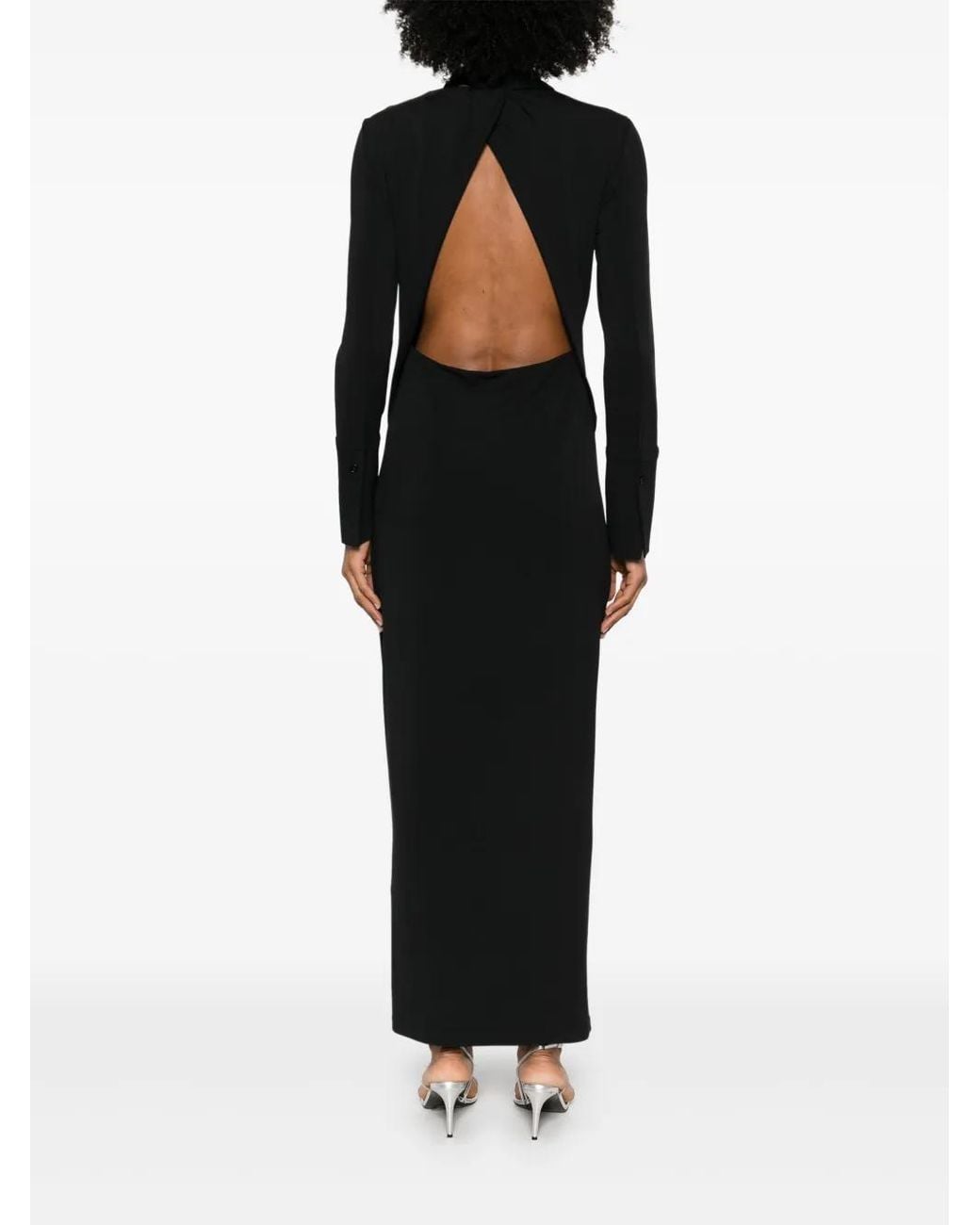 Sportmax Black Nias Maxi Dress