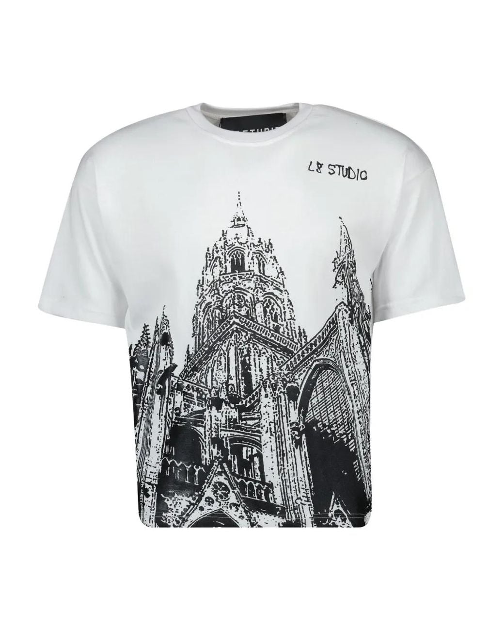 L8 Studio Gray Cathédrale T-Shirt for men