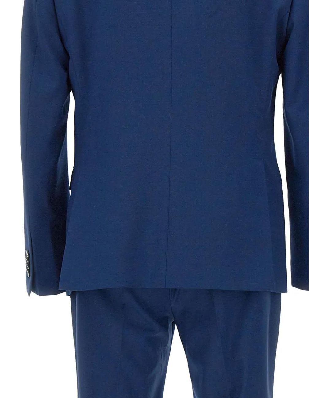 Manuel Ritz Blue Single-Breasted Suit for men