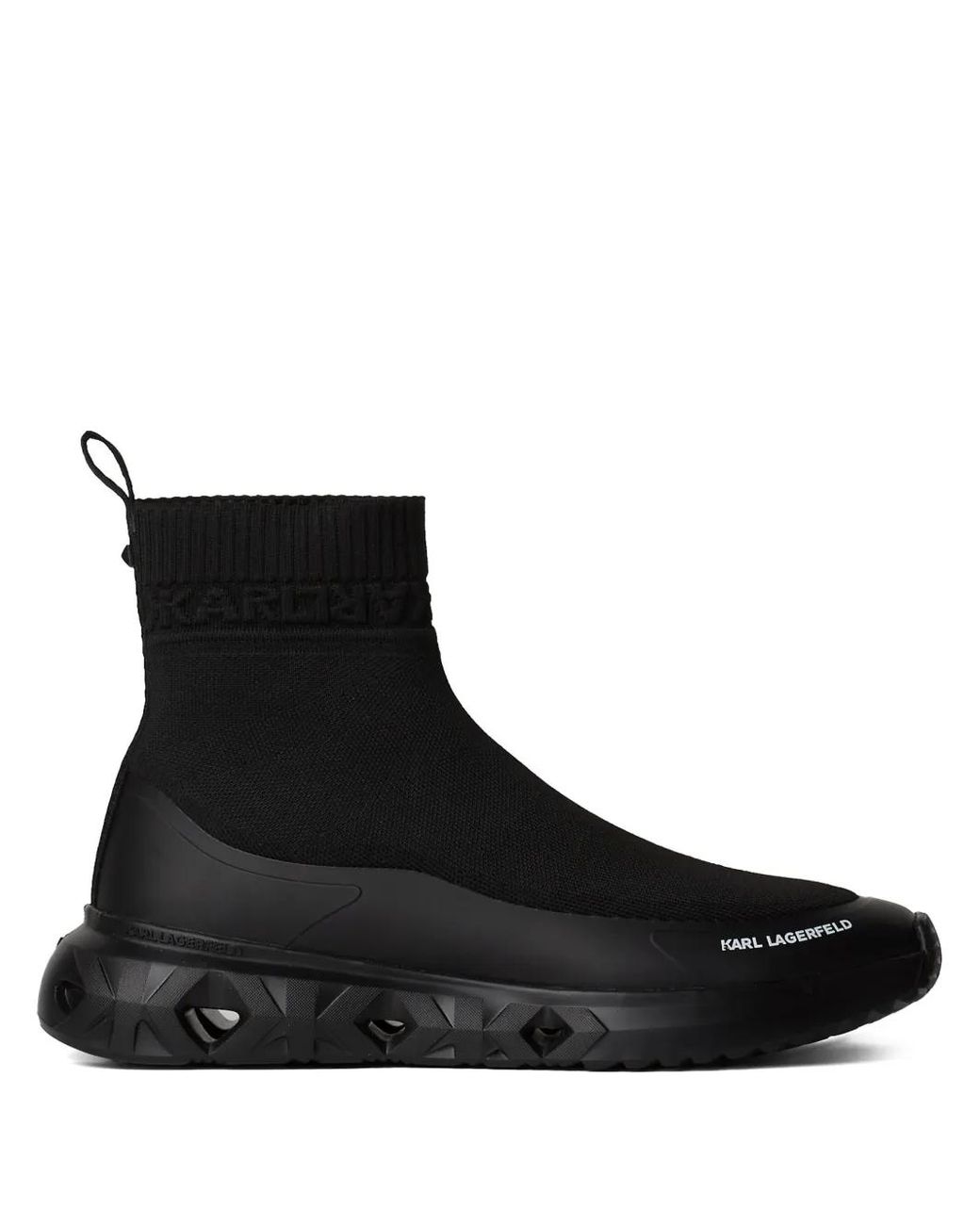 Karl Lagerfeld Black K/Kite Run Sock Boots for men