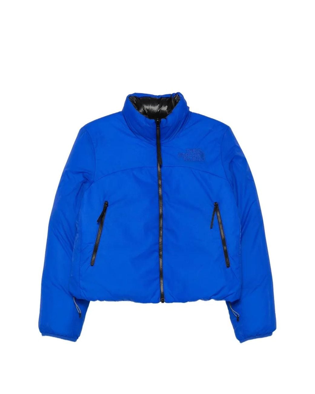 The North Face Blue Logo-Embroidered Puffer Jacket