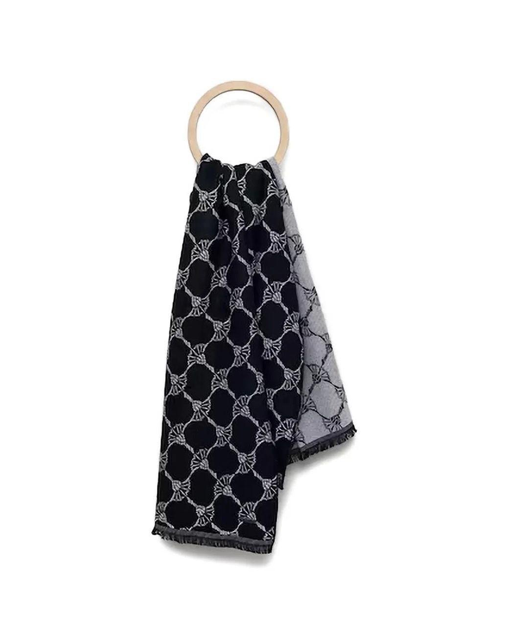 Joop! Blue Cornflower-Pattern Scarf for men