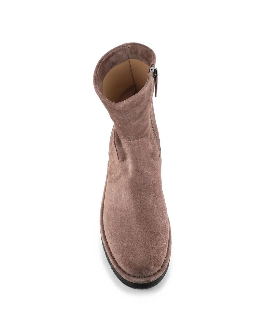 Roberto Del Carlo Brown Bottines En Daim À Plateforme