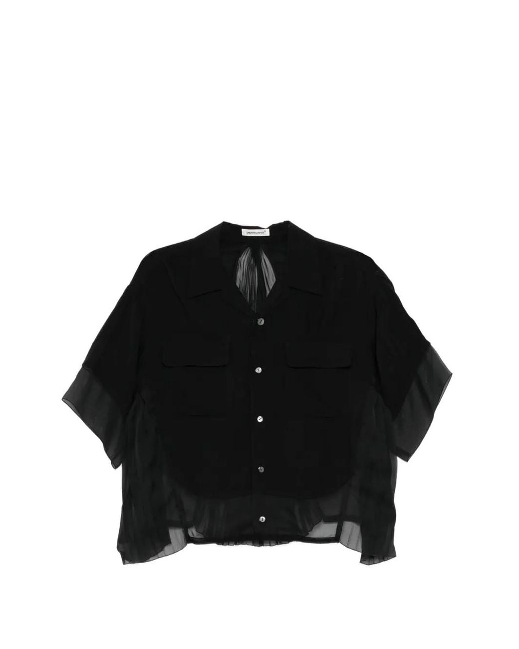 Undercover Black Pleated Shirt