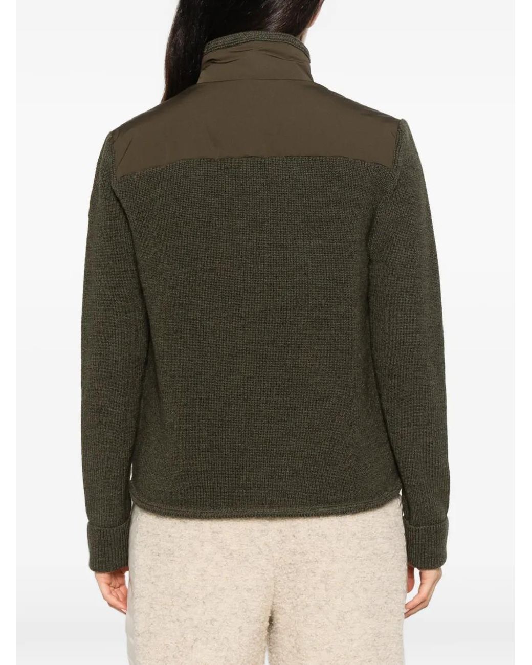 Jersey Con Panel Acolchado Moncler de color Green